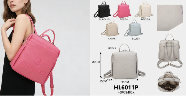 Plecak damskie Roz Standard Mix Kolor Paszka 6 szt 1